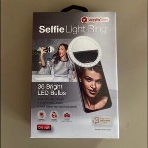 Vlogging Series iPhone 36 Bright LED Bulbs Phone Holder Clip On Design No 8114